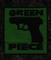 Aufnäher gestickt - Green Piece